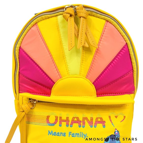 Disney Danielle Nicole Lilo & Stitch Ohana Means Family Yellow Backpack main image 8